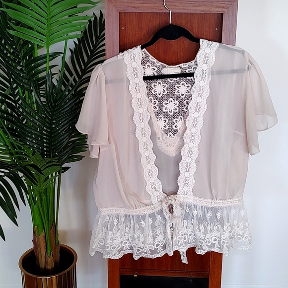 Modcloth To Quiche Their Own Lace Cardi - Picture 1 of 7